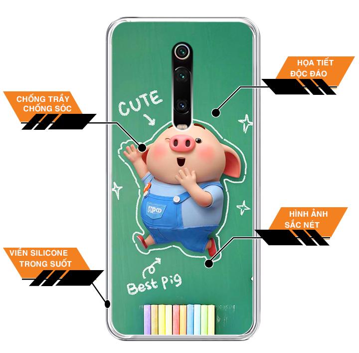 Ốp lưng điện thoại Xiaomi Redmi K20 Pro - Silicon dẻo - 0119 PIG20 - Hàng Chính Hãng