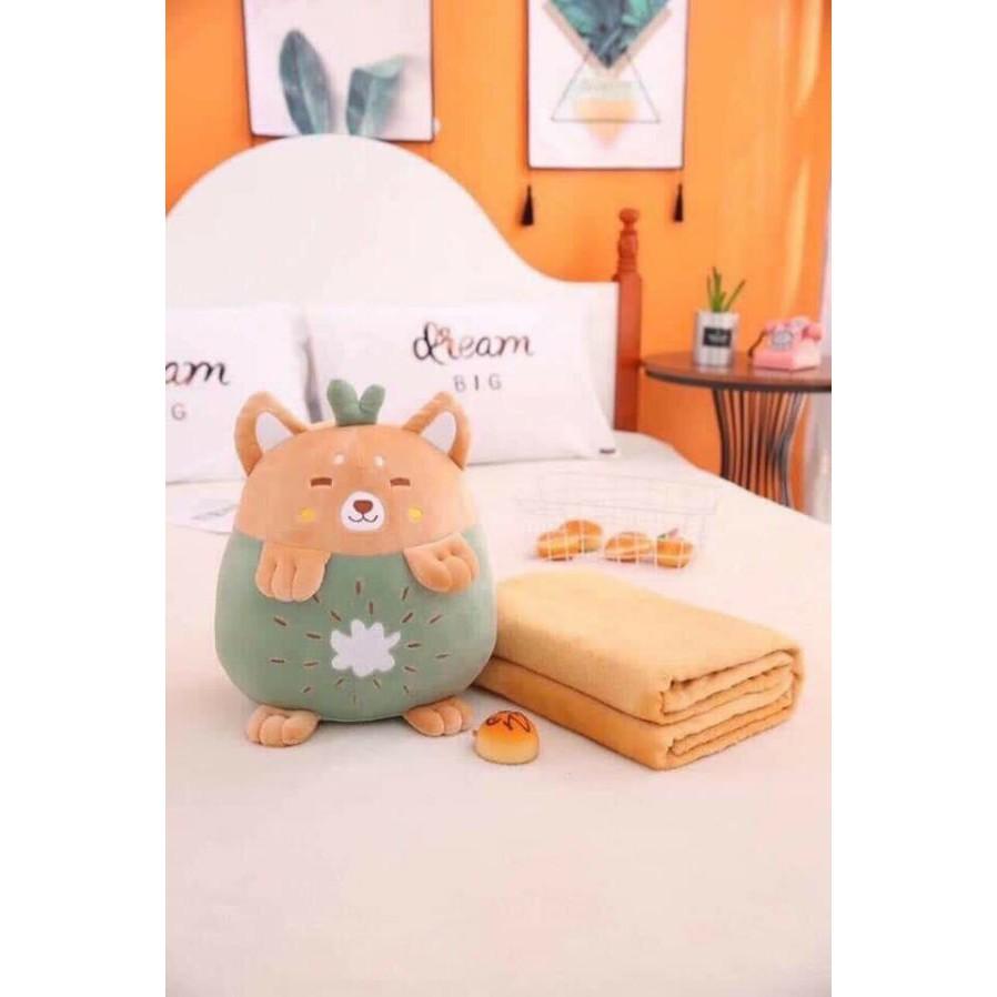 Bộ Gối Kèm Chăn Hoạt Hình