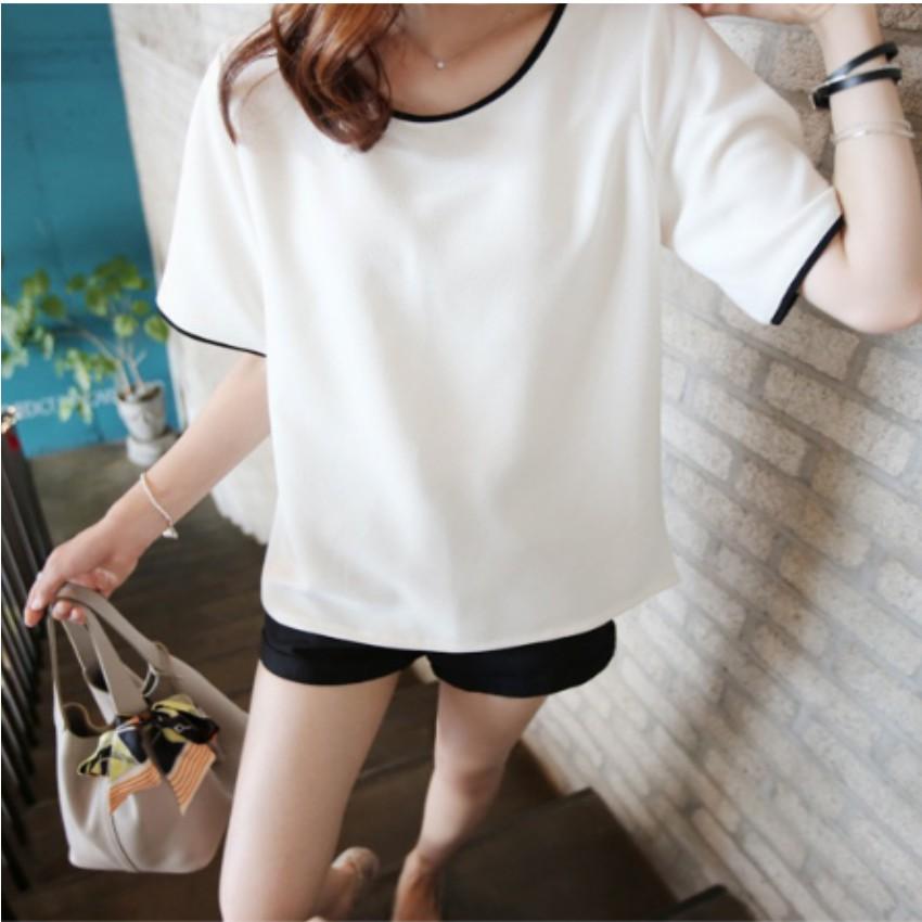 Áo thun nữ ngắn tay phong cách Hàn Quốc 206352 1