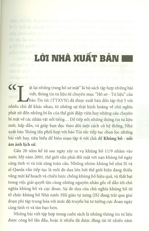 Lật Lại Những Trang Hồ Sơ Mật - Tập 6: Khủng Bố Nỗi Ám Ảnh Lịch Sử