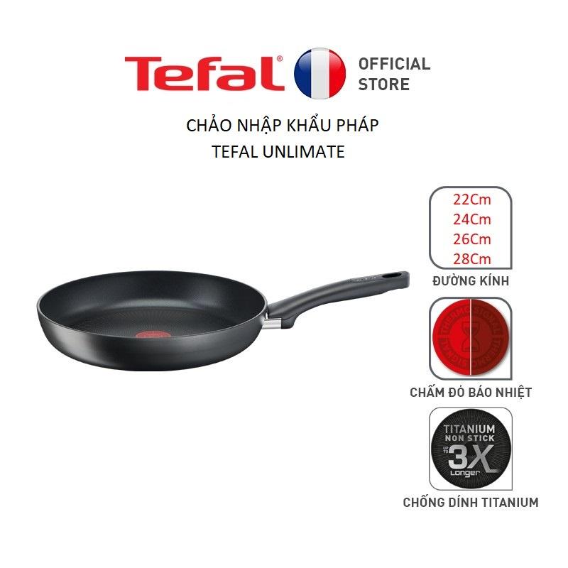 Chảo chiên Tefal Ultimate size 20, 24, 26, 28 cm - Hàng Nhâp Pháp ,Bảo Hành 2 Năm-G2680472/G2680472/G2680572/G2680622