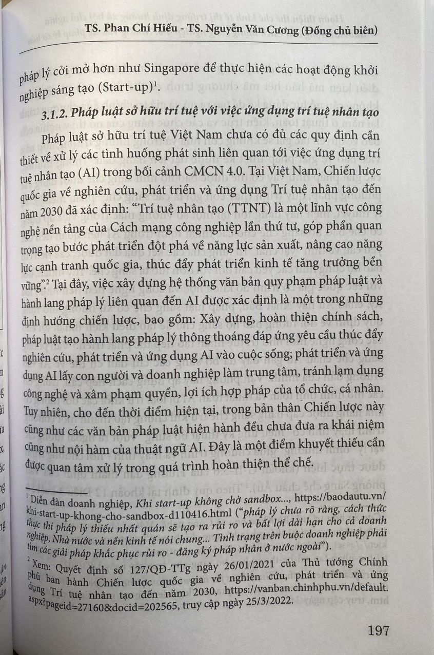 Hoàn thiện thể chế kinh tế thị trường định hướng xã hội chủ nghĩa dưới tác động của cách mạng công nghiệp 4.0:  Những vấn đề pháp lý cơ bản