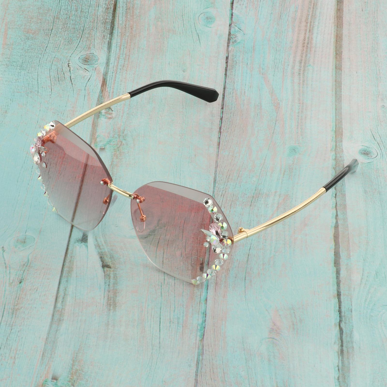 Fashion Vintage Oversized Sunglasses Women Gradient Eyewear Glasses