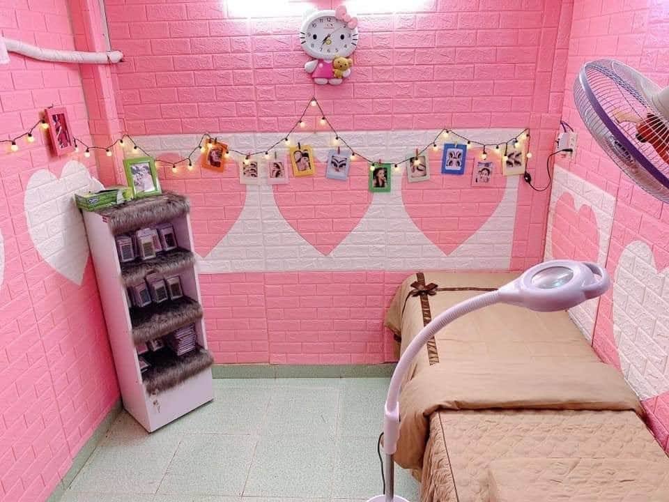 Bộ 15 Tấm Xốp Dán Tường Gạch Dày 4mm Hồng Nhạt 70cmx77cm