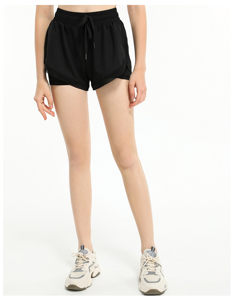 Quần short gym yoga nữ 2 lớp DK224 - Mẫu quần short đang làm mưa, làm gió trên thị trường hiện nay