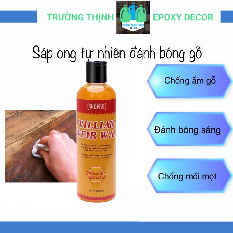 Sáp Ong Đánh Bóng Gỗ Chai 300ml Hương Cam Tự Nhiên An Toàn - Trường Thịnh Sài Gòn