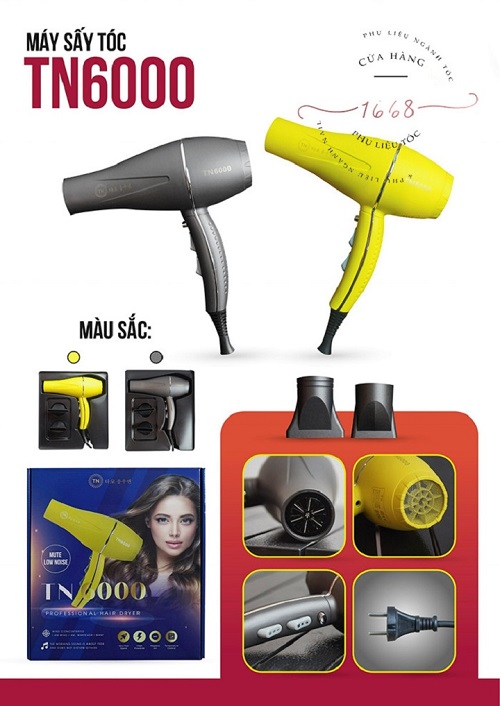 Máy Sấy Tóc 2 Chiều Nóng Lạnh Công Suất Lớn 3000W , Tặng Kèm Đầu Thổi