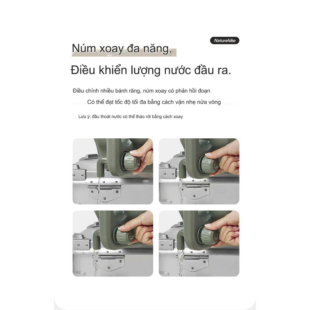 Can Đựng Nước Dã Ngoại, Can Đựng Nước Cắm Trại Có Vòi Naturehike CNH22CJ018