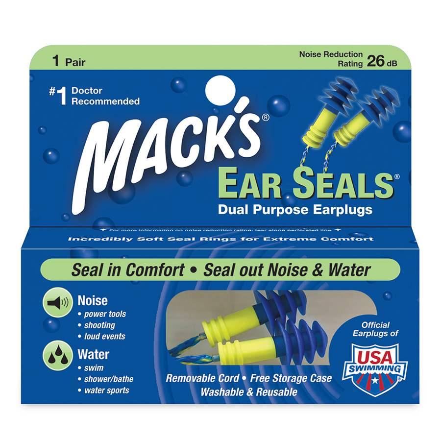 Hình ảnh Hộp 1 Đôi Nút Bịt Tai 2 Chức Năng Chống Ồn, Chống Nước Ear Seals® Mack's #11