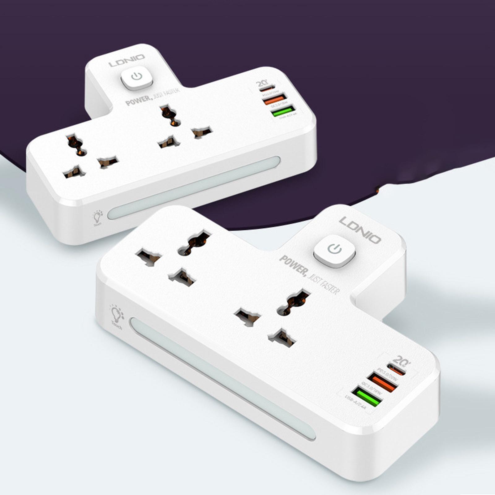 Electrical Sockets Outlet Extender with USB Ports for Office Home Desktop