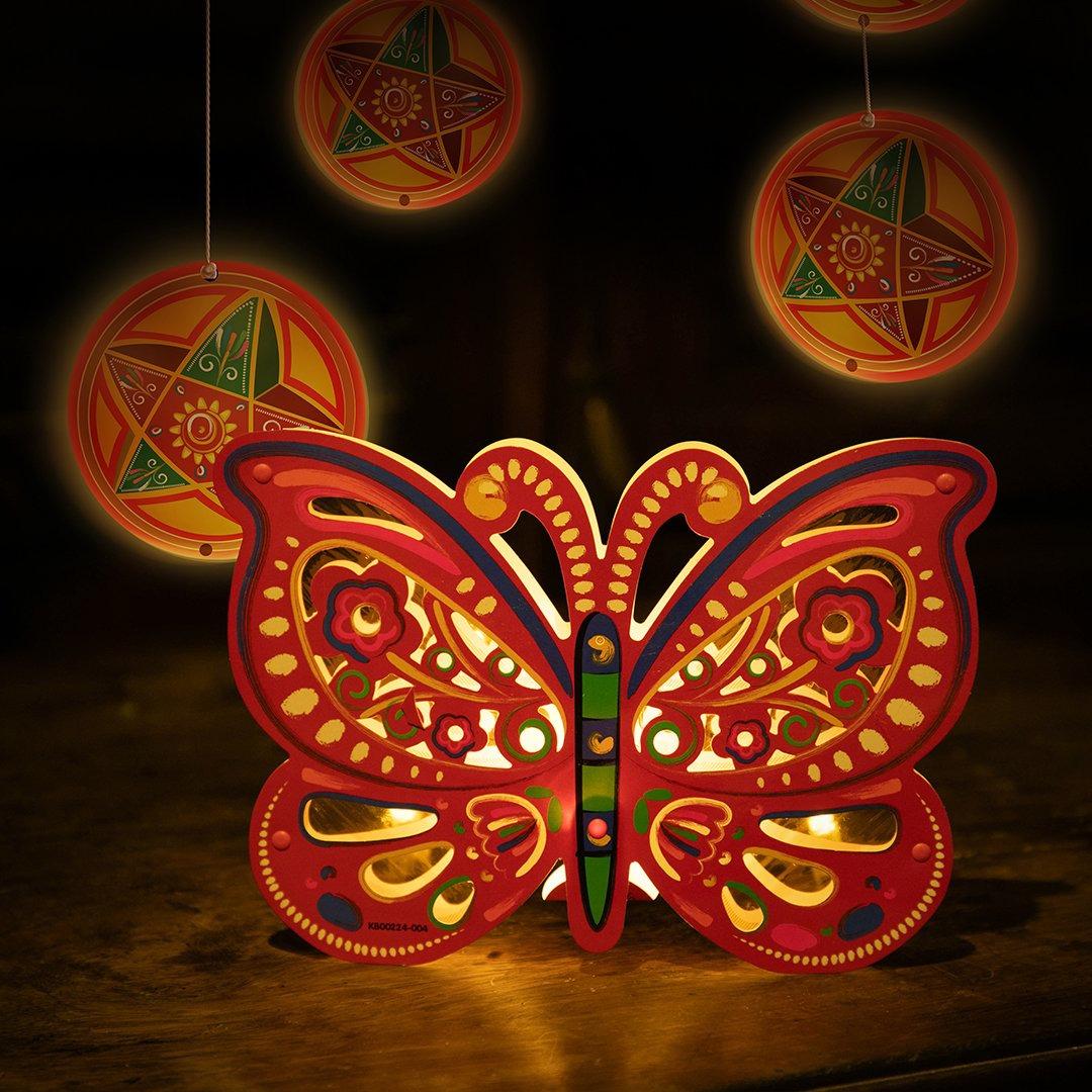 Lồng Đèn Trang Trí - Ký Ức Tuổi Thơ - Hình Bướm - Happy Kibu KB00124-004