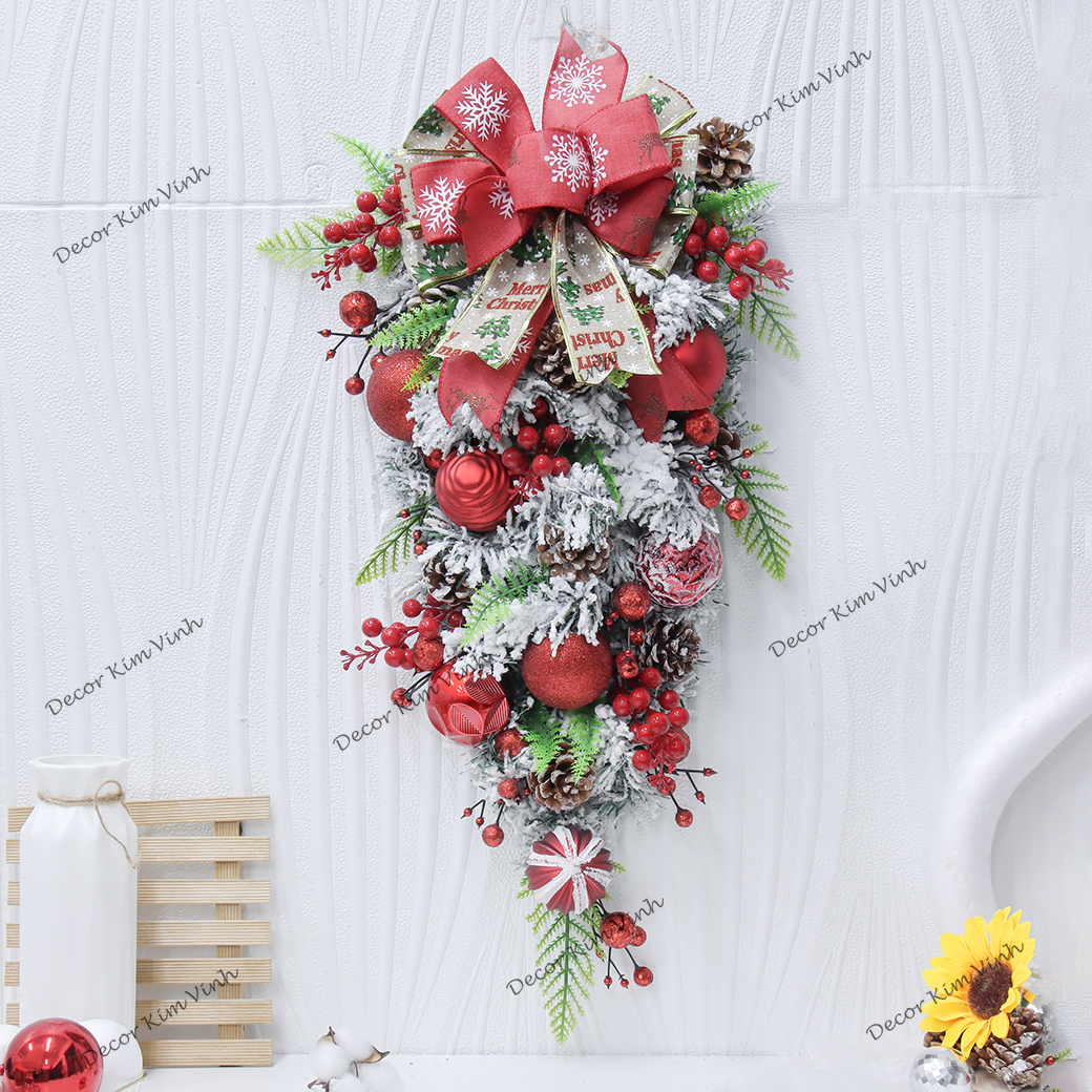 Dây Treo Chùm Thông Lá Xanh CT22 Trang Trí Noel Phụ Kiện Trang Trí Giáng Sinh