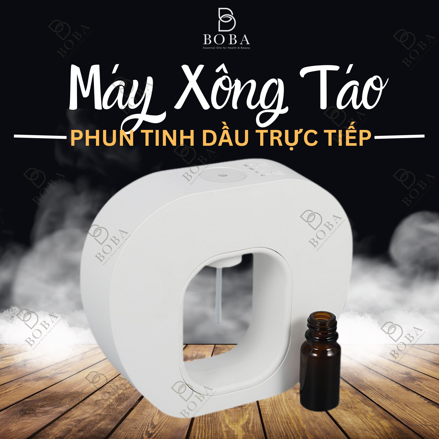 (HCM) Máy Xông Táo E500, Dùng Tinh Dầu Trực Tiếp, Có Pin Tích Điện Và Cho Xe Hơi, Phòng Nhỏ - BOBASHOP