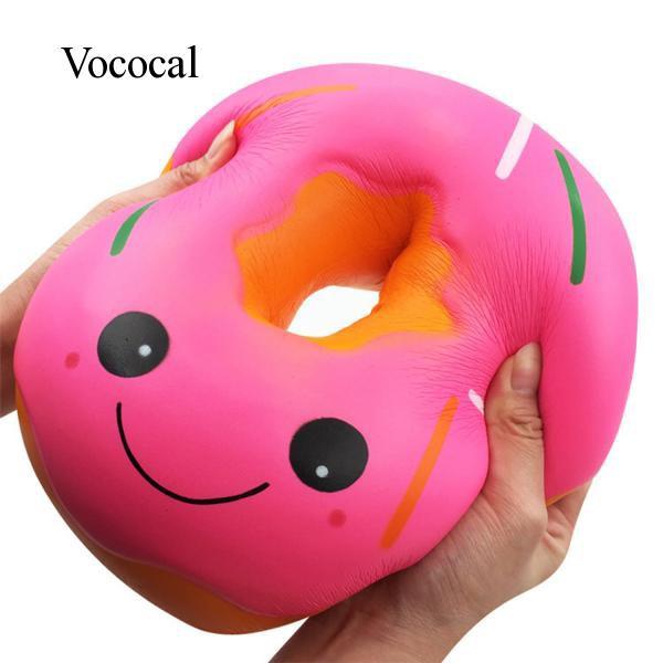 Đồ chơi bóp Squishy kiêm móc khóa hình bánh donut dễ thương __bán cho hết