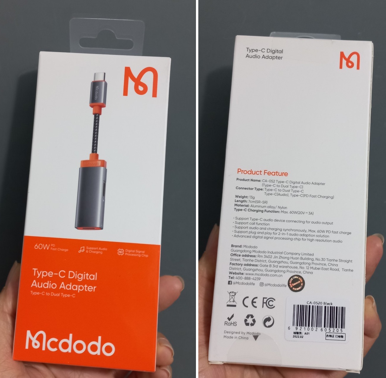 [ 1C ra C + 3.5 ] Đầu chuyển cổng C điện thoại ipad máy tính bảng ra sạc và tai nghe Mcdodo CA052 CA050 CA0940 _  Hàng chính hãng