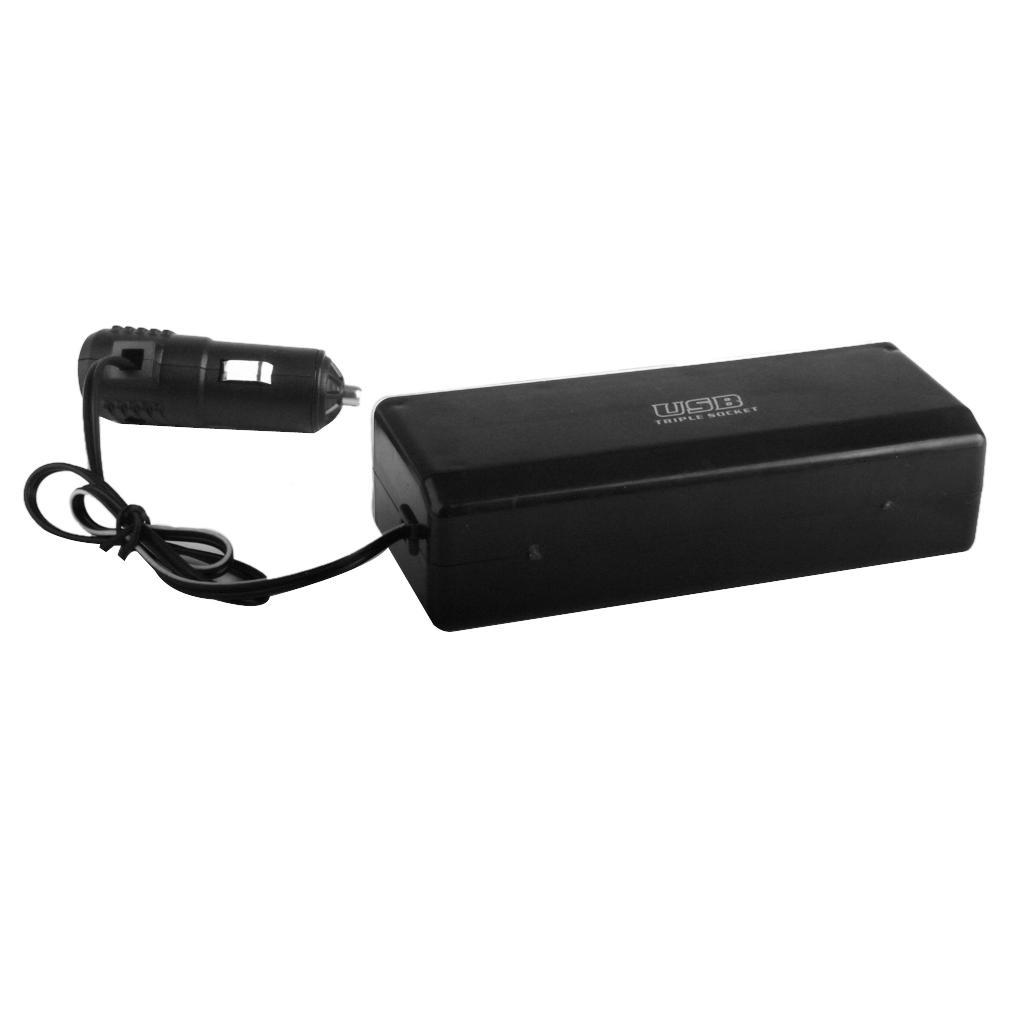 DC 12V USB Port Socket Car Lighter Splitter Adapter Charger