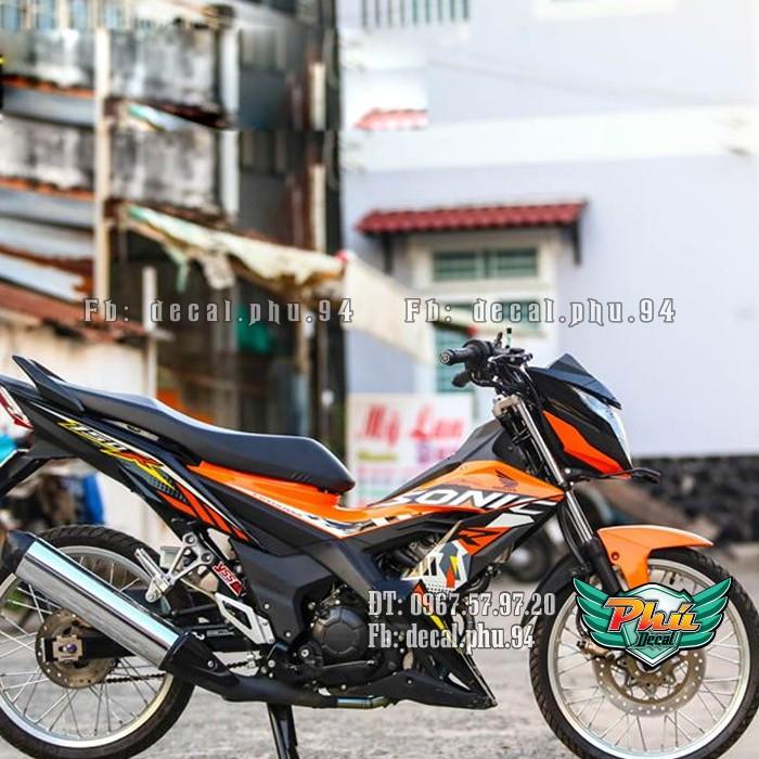 Tem rời Sonic cam đen