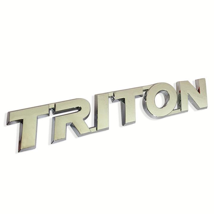 { Tem Chữ Dán ,Chữ Nổi }Tem Logo Chữ Nổi Triton Dán Trang Trí Đuôi Xe Mitsubishi Triton