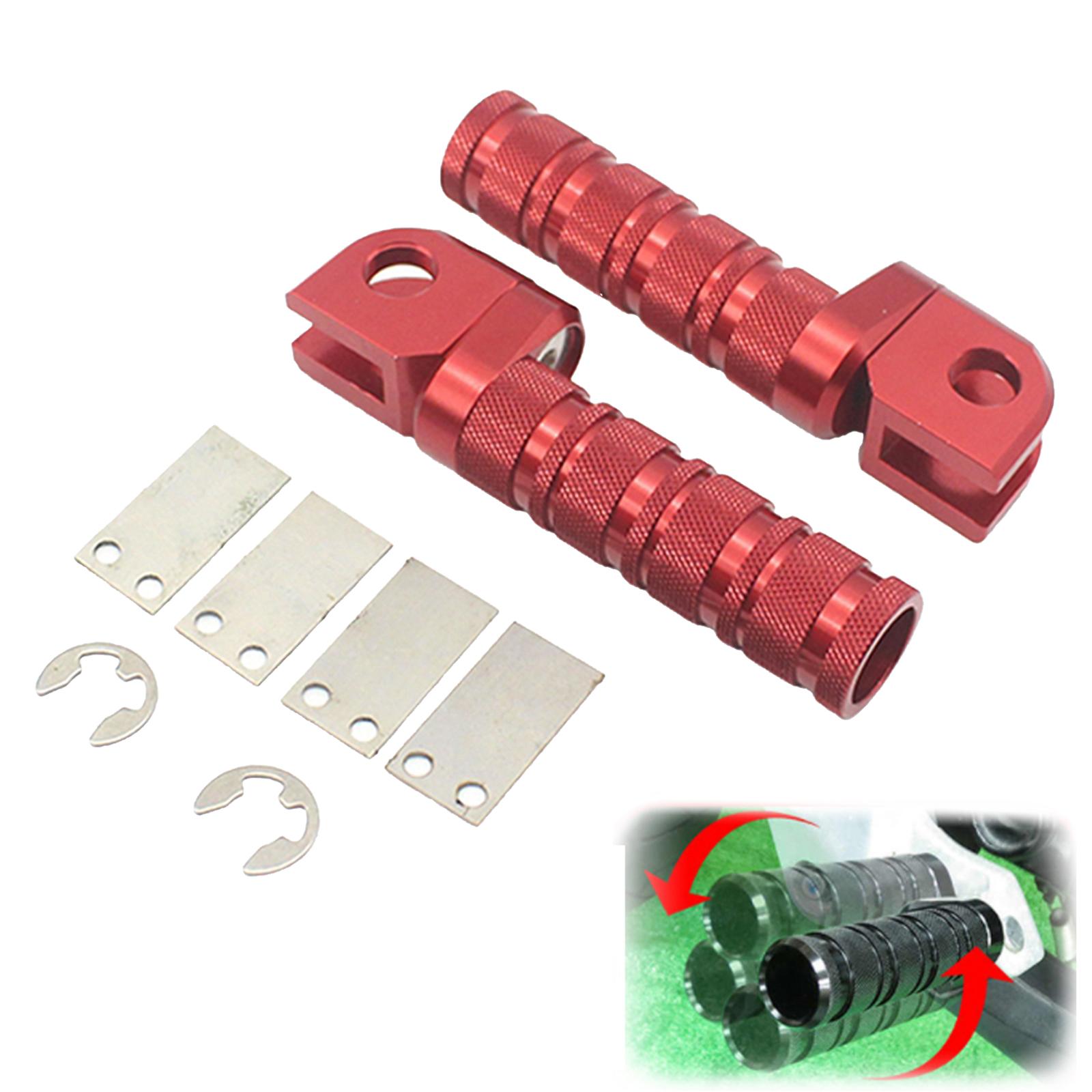 Motorcycle Footrest Foot Pegs Front for Kawasaki Z800 Z650 Z900 Z1000 Z750 Z750R ZX-6R ER-6F , wear-resistant and anti-corrosion