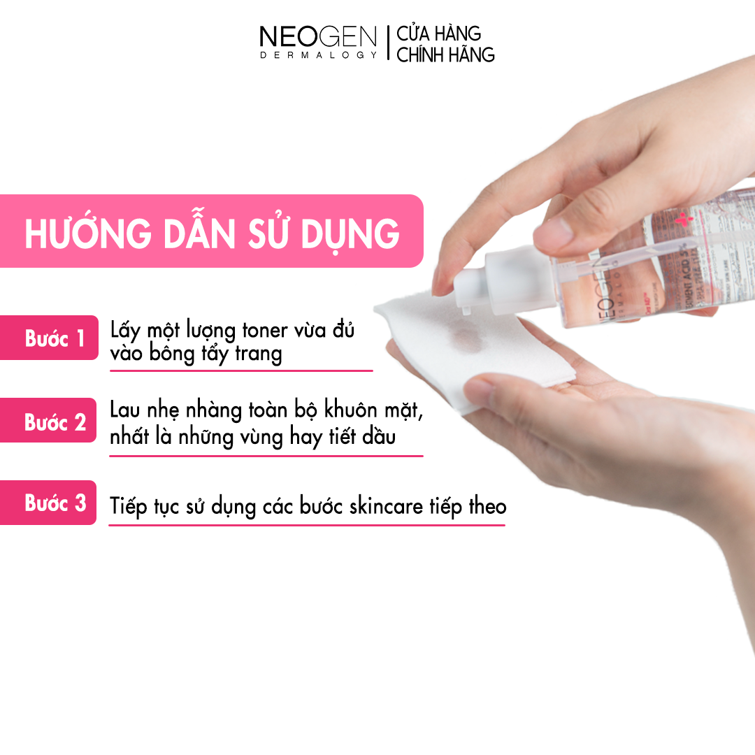 Toner Tẩy Tế Bào Chết 5% PHA - AHA - LHA - BHA Dưỡng Sáng Ngừa Mụn Neogen Dermalogy Treatment Acid 150ml