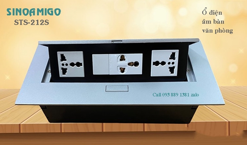 Ổ điện âm bàn văn phòng Sinoamigo STS-212S