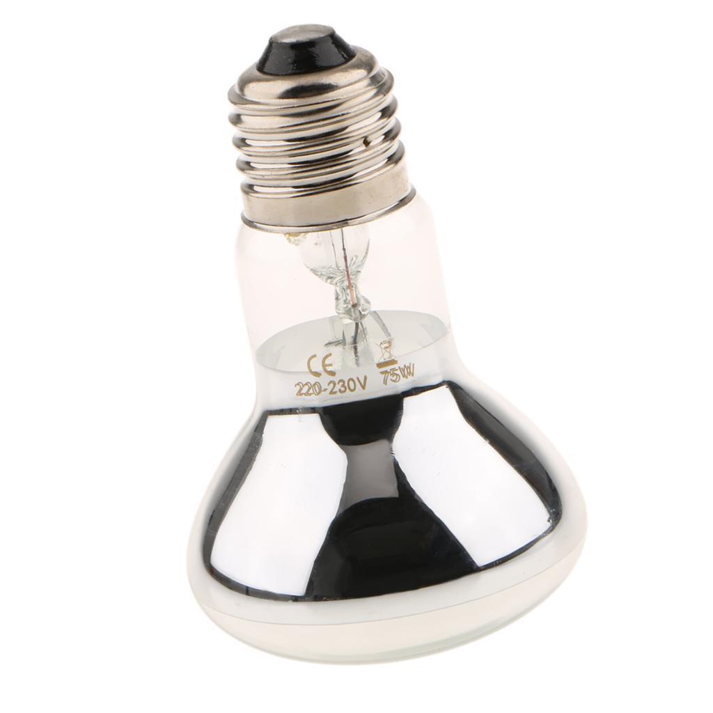 2 Pcs Glass Reptile Heat Emitter Lamp Heater Bulb for Reptiles, Chicken Coop