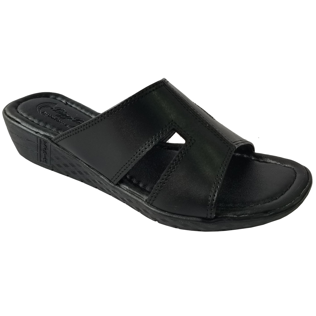 Dép Đế Xuồng Nữ BIGBEN Da Bò Thật Cao 5 Phân DX60