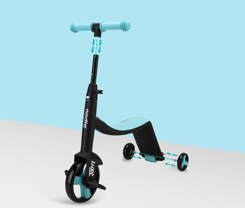 Xe Trượt Scooter, Xe Chòi Chân, Xe Đạp Nadle cho bé Tặng Decal Đo Thị Lực và Chiều Cao