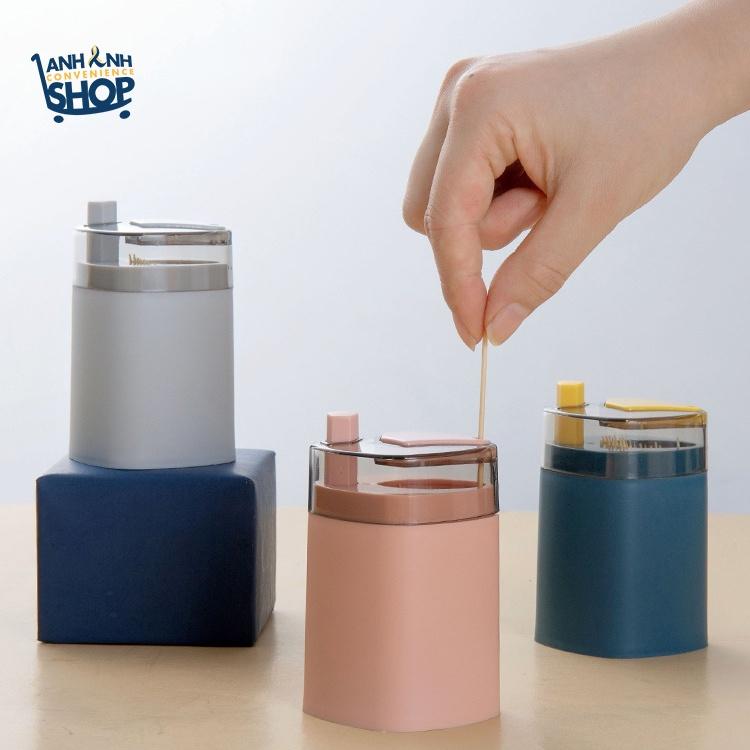 Lọ Tăm Nút Bấm Thiết Kế Đẹp Mắt Tiện Ích