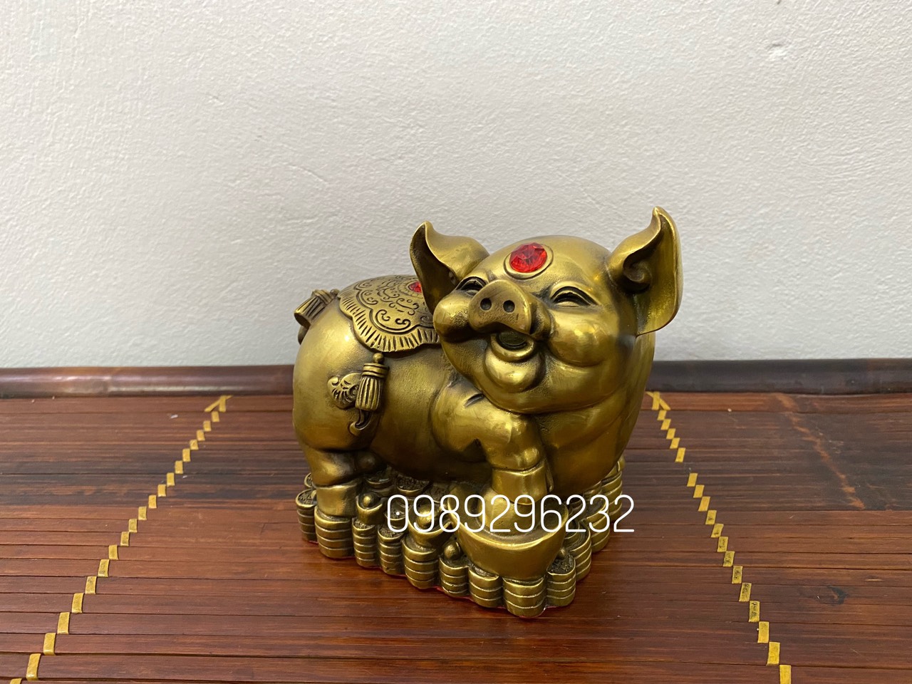 Tượng con heo Tài Lộc bằng đồng