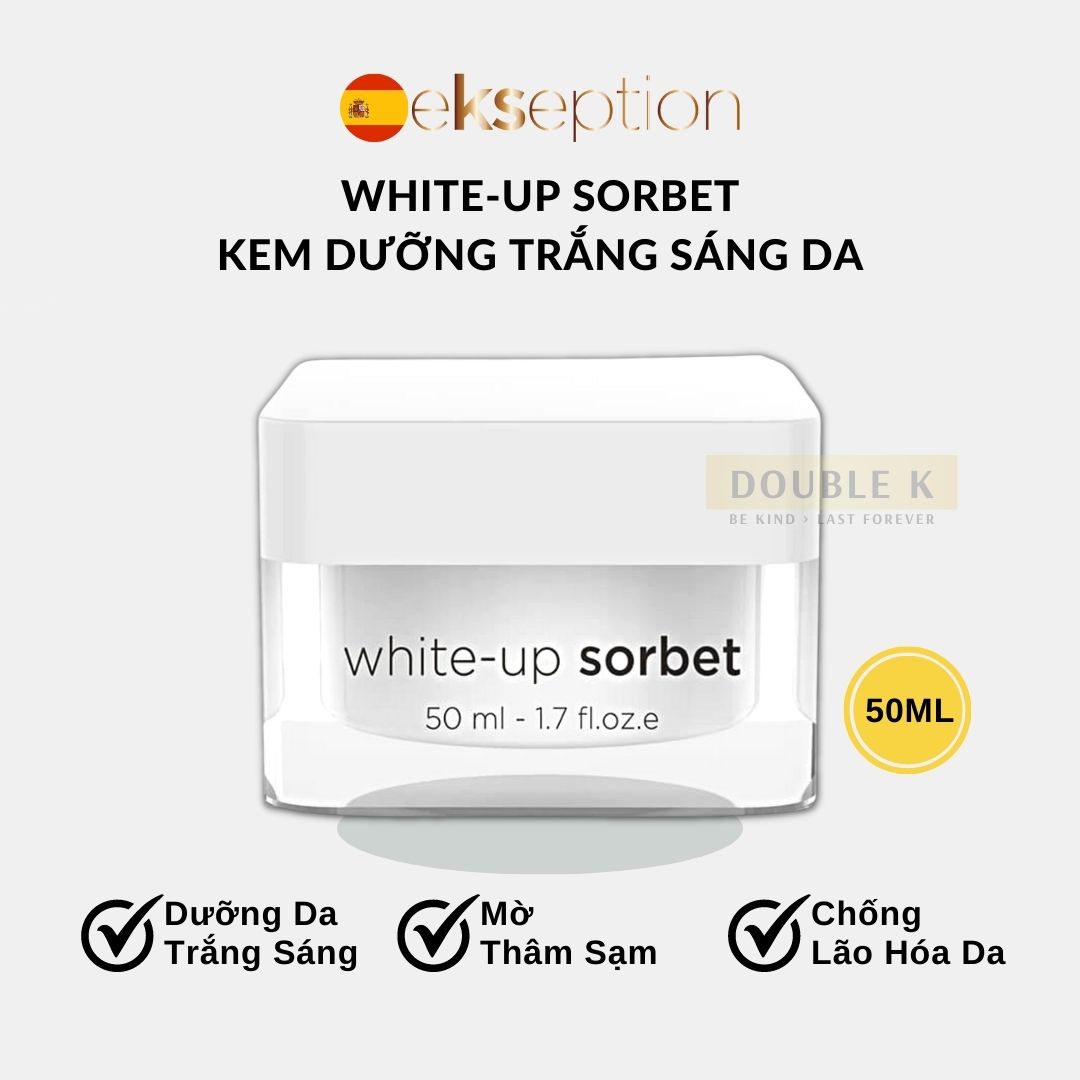 Ekseption White-Up Sorbet - Kem Dưỡng Trắng Sáng Da; Làm Mờ Thâm Sạm Nám - Double K