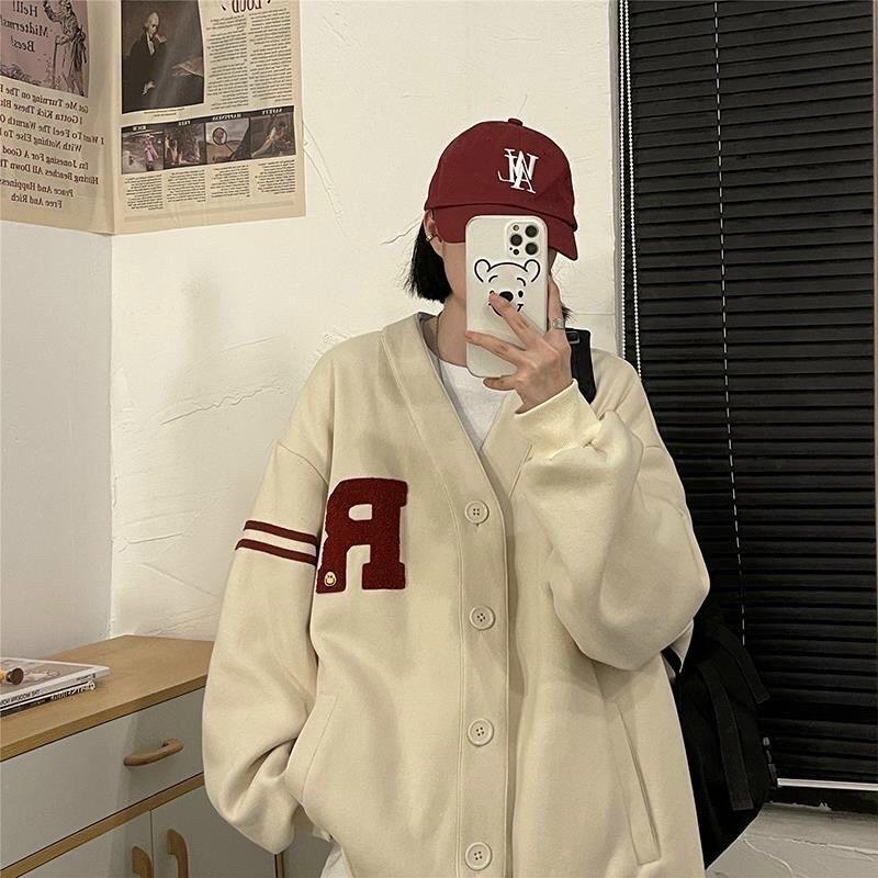 Áo khoác nỉ ngoại cardigan cài nút không nón unisex ulzzang nam nữ