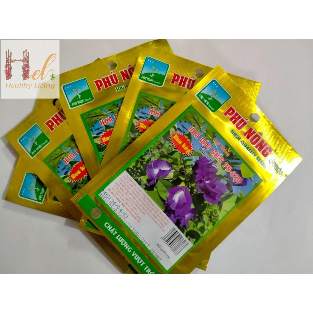 Hạt Giống Hoa Đậu Biếc 20 Hạt Hoa Nhiều, Dễ Trồng