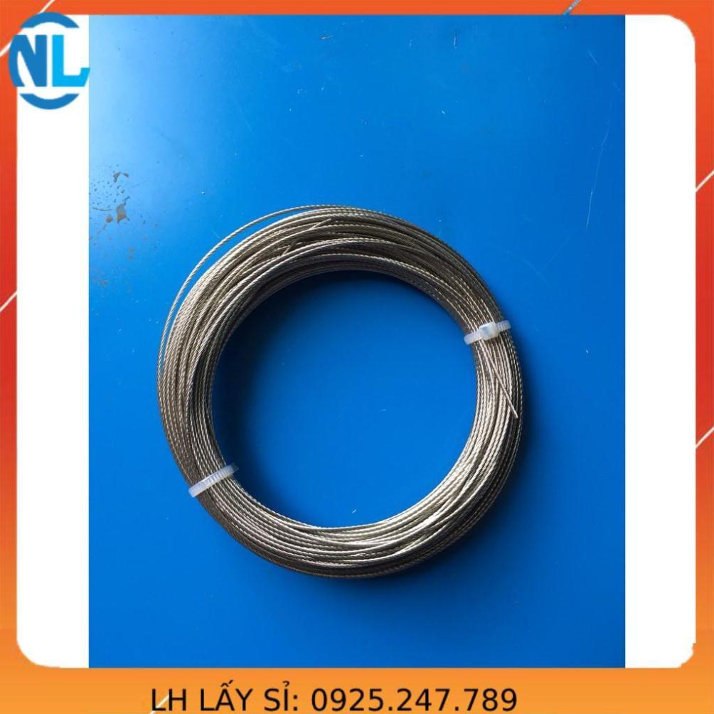 Dây cáp inox 304 1 ly x 30m, 100 met cáp thép giá sỉ