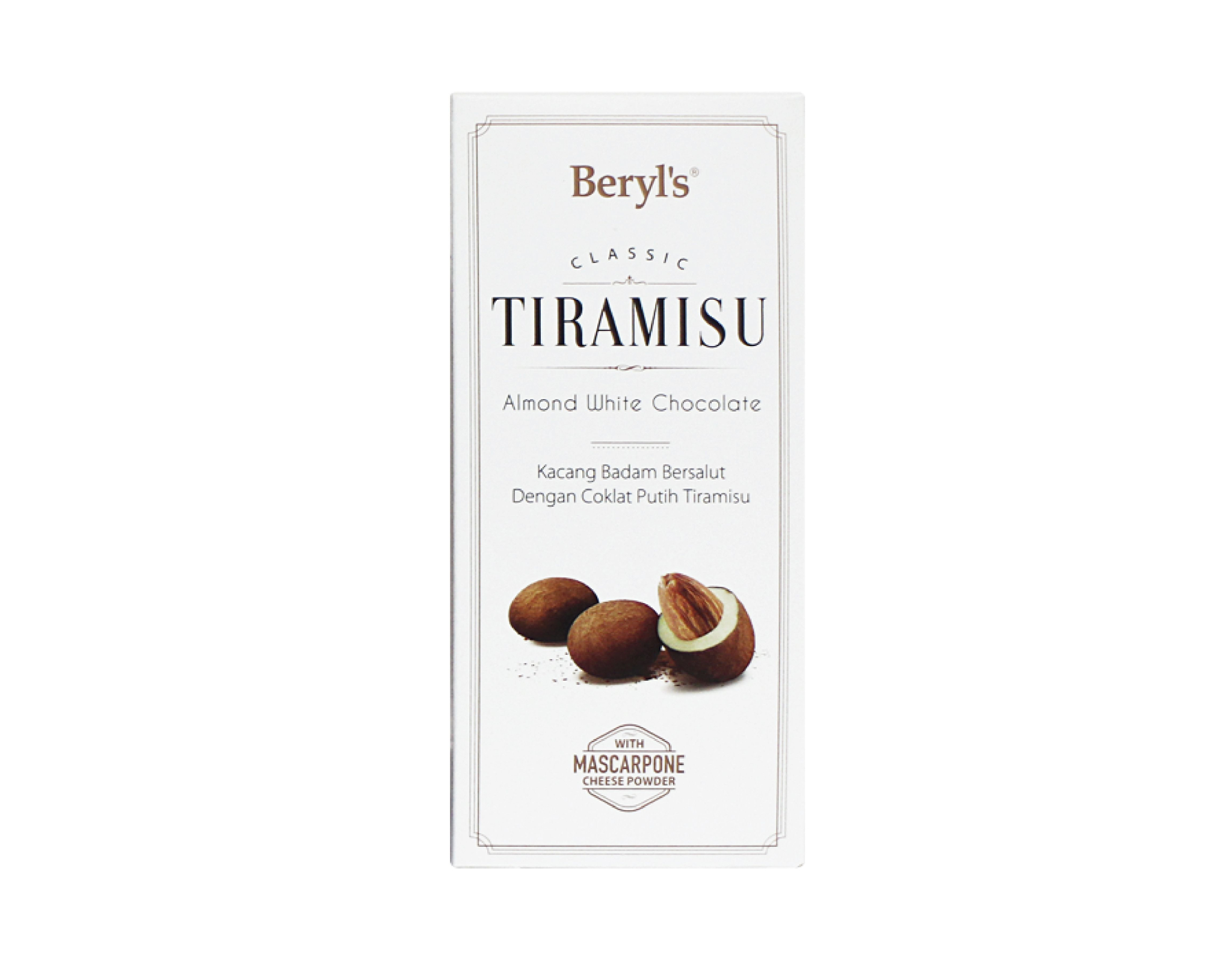 Sô cô la Beryl's Tiramisu Almond White Chocolate 180g