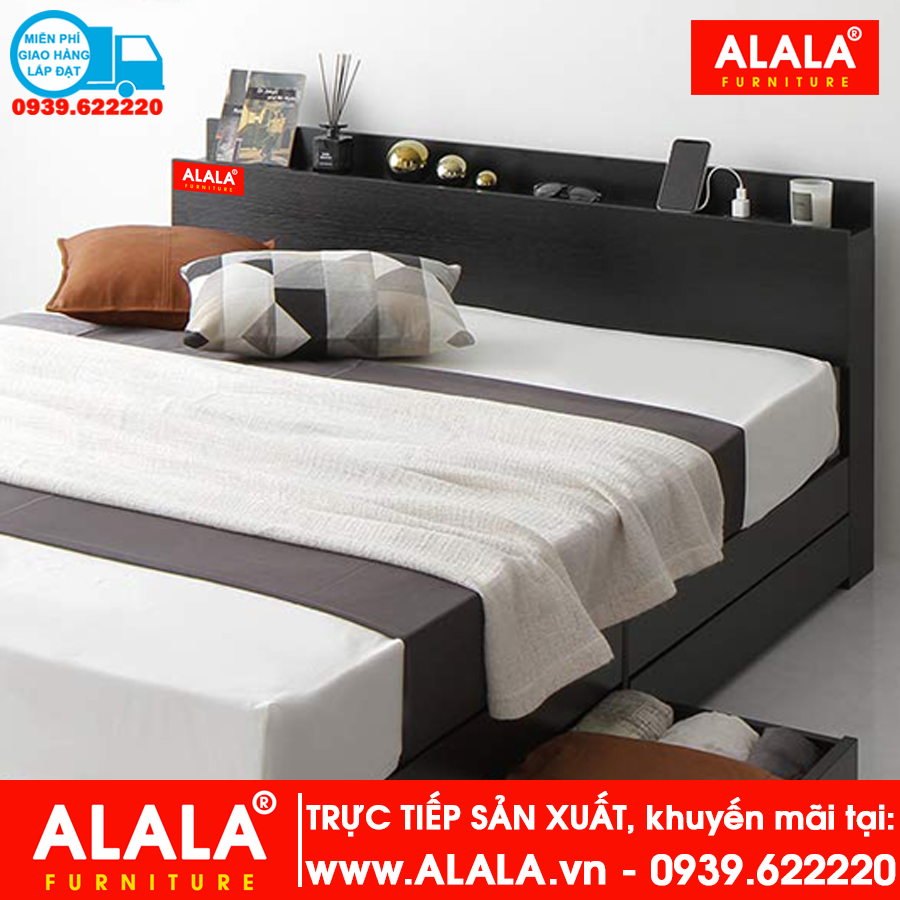 Giường ngủ ALALA43 gỗ HMR chống nước - www.ALALA.vn® - Za.lo ...