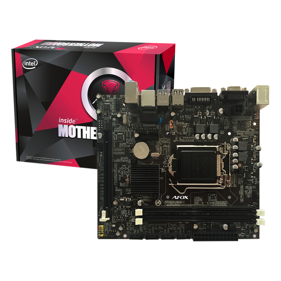 Bo Mạch Chủ Mainboard Afox INTEL H110 (IH110-MA) Socket 1151 ATX - Hàng Nhập Khẩu