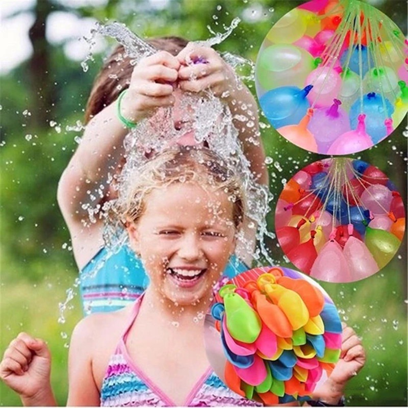 Bịch 111 Bong Bóng Nước Happy Baby Balloons Cho Trẻ Em Vui Chơi, Tiệc Tùng, Party, Sự Kiện