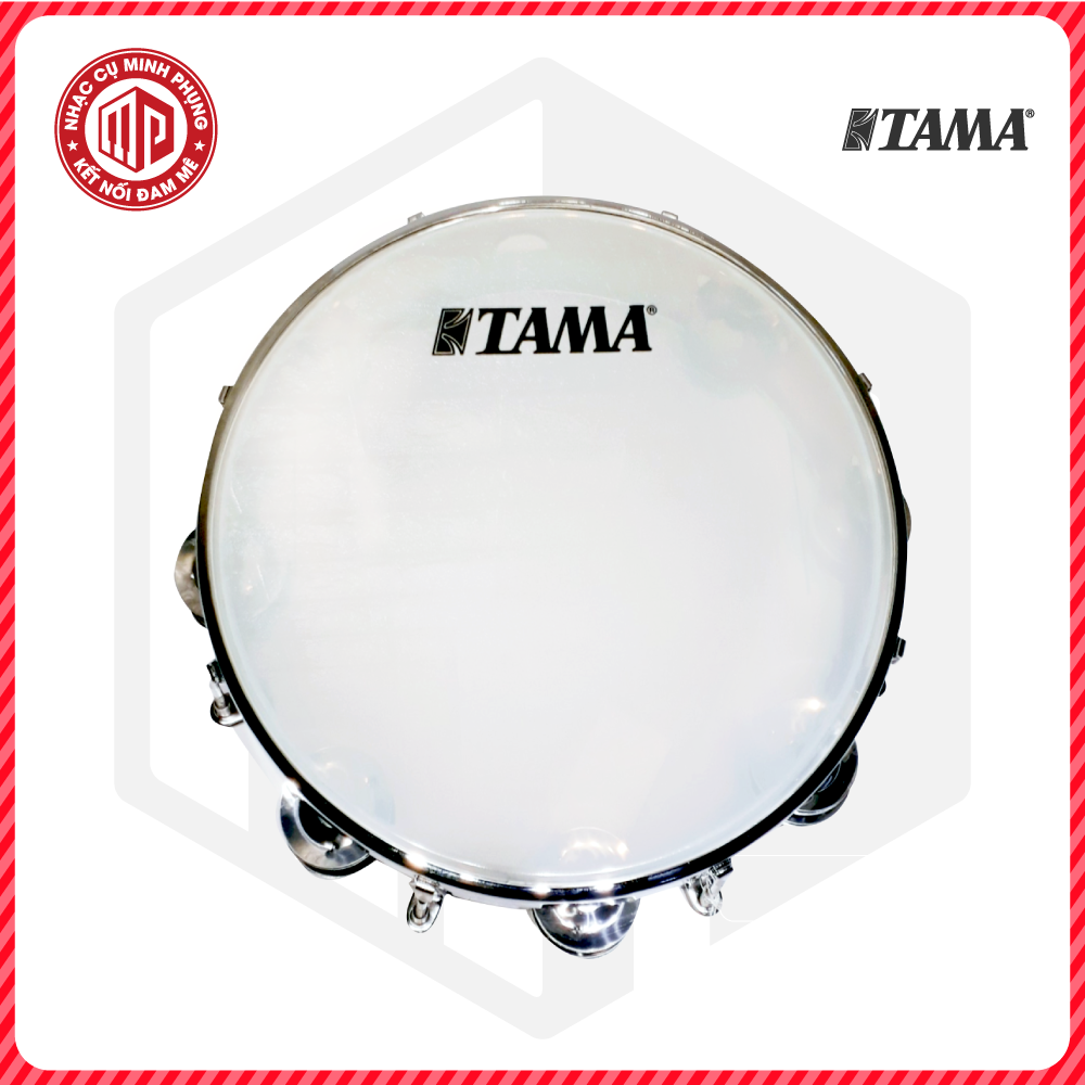Combo Trống lắc tay/ Lục lạc gõ bo/ Tambourine + Bao đựng/ Túi đựng - Model TAMA TMT-10 - Nhiều màu lựa chọn - Hàng chính hãng