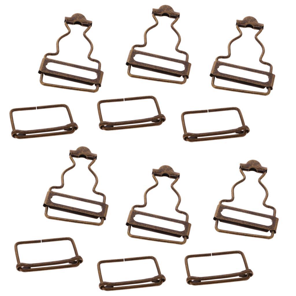 Set of 12 Metal Adjustable Buckle Connector for Bag Strap Accessories