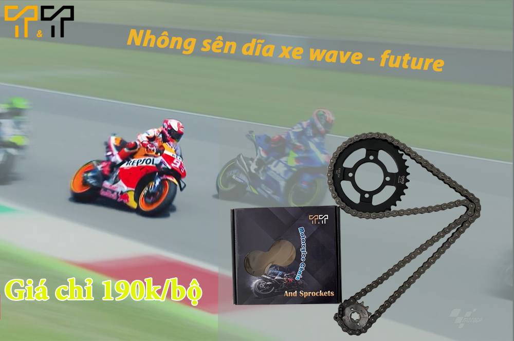 BỘ NHÔNG SÊN DĨA DÀNH CHO XE DREAM, WAVE NHỎ XUẤT XỨ THÁI LAN