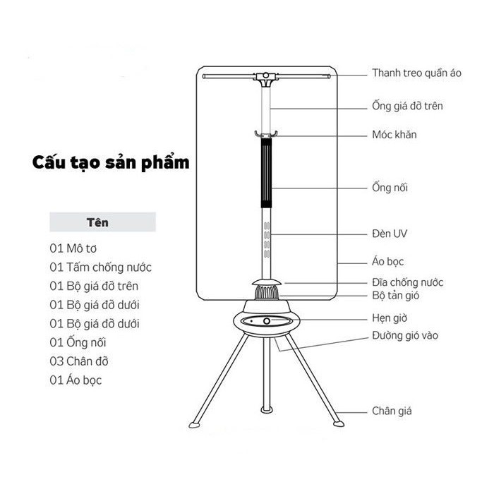 Máy Sấy Quần Áo TIROSS TS880 - Hàng Chính Hãng