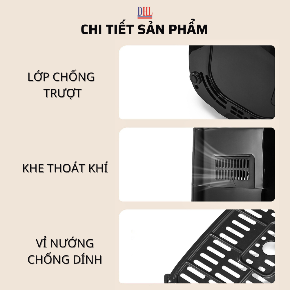 Nồi chiên không dầu Mitomo MTC-500KD Cao cấp, siêu bền hàng chính hãng- Bảo hành 3 năm Toàn Quốc