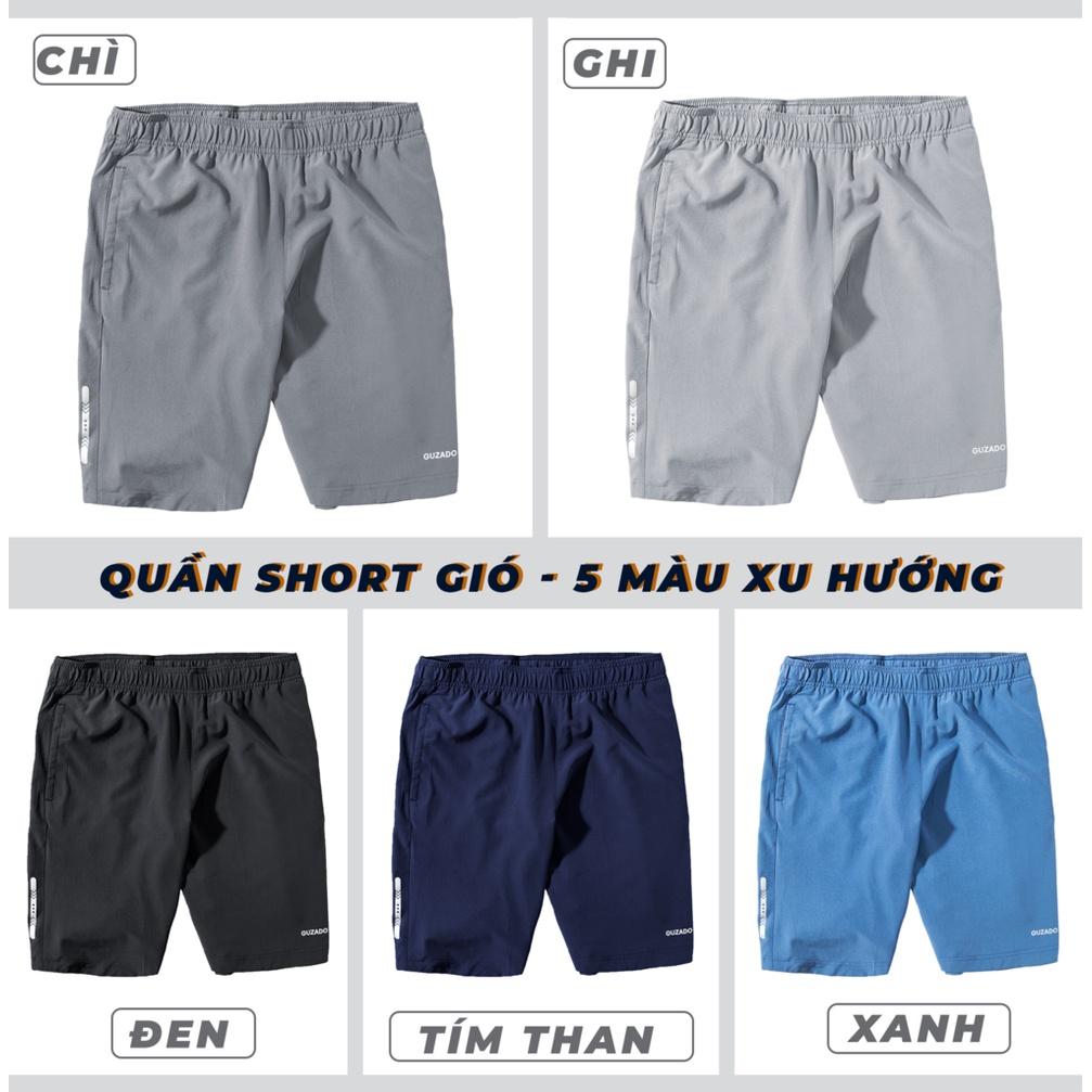 Quần Short Gió Nam Guzado Vải Mềm,Mát Nhẹ,Kiểu Dáng Thể Thao,Trẻ Trung Năng Động GSR01.HN