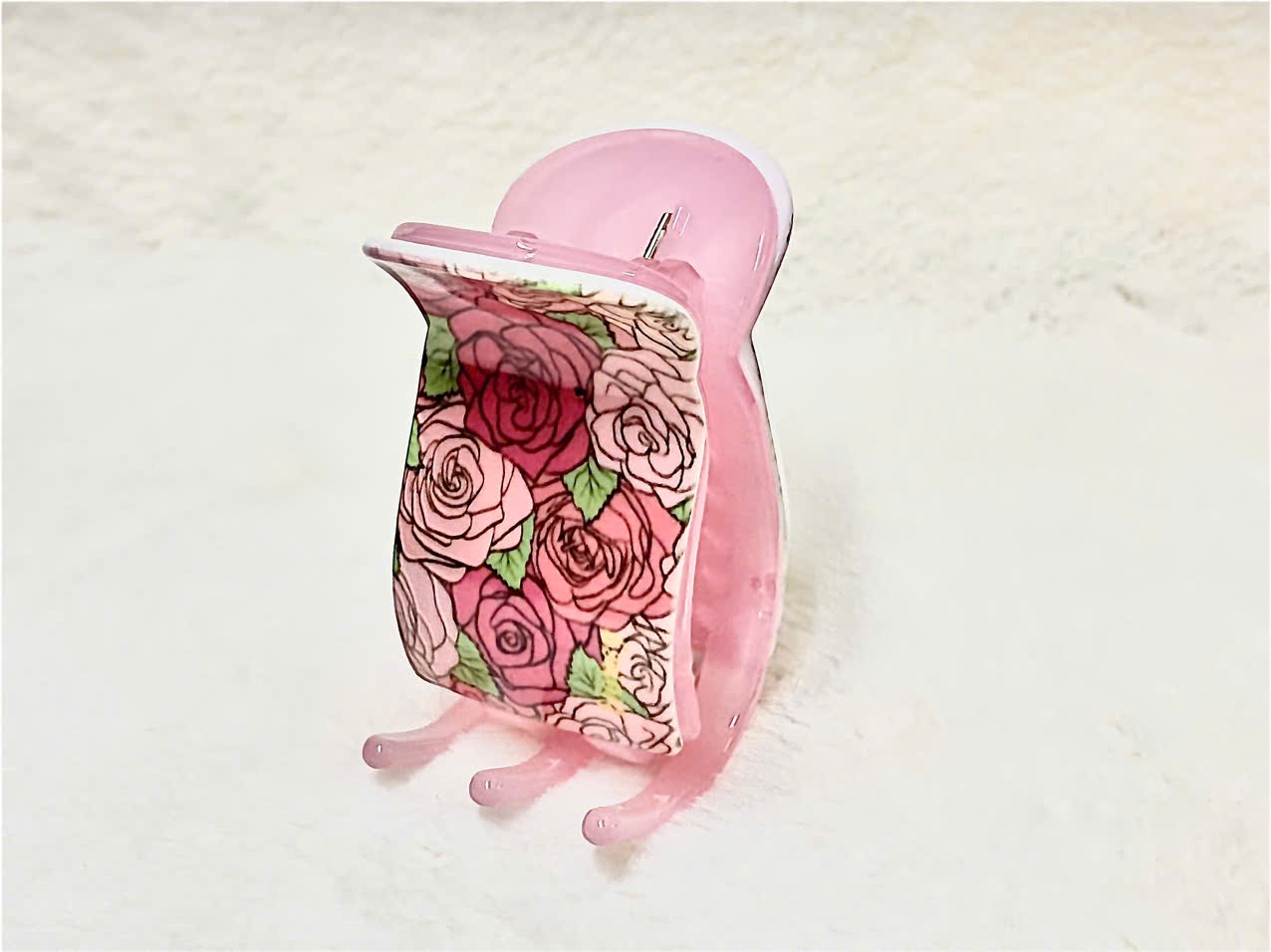 Kẹp tóc càng cua thiết kế mới đầu tròn đơn giản thời trang - Kẹp tóc 2 lớp rất chắc chắn ( nhựa tốt )