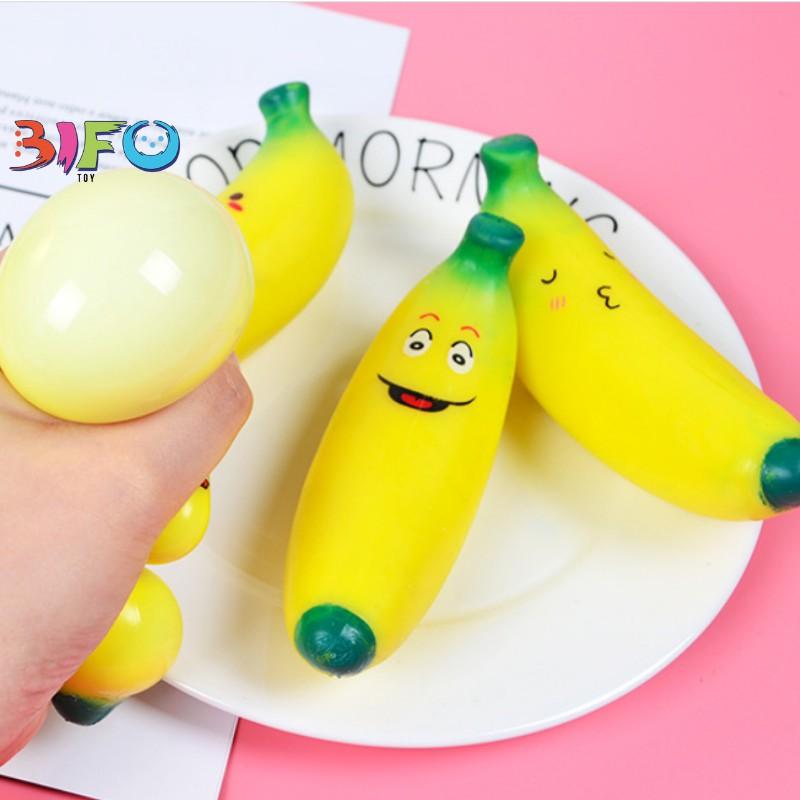Đồ chơi mềm dẻo Squishy hình quả chuối ngộ nghĩnh đáng yêu cho bé