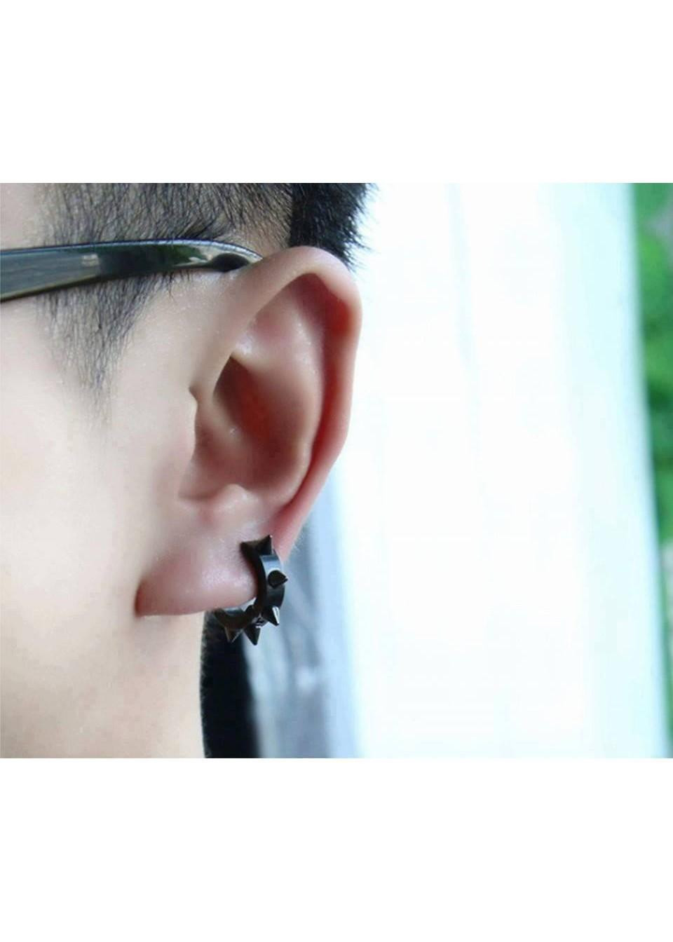 Khuyên gai kẹp Titan loại 6 gai nhiều màu