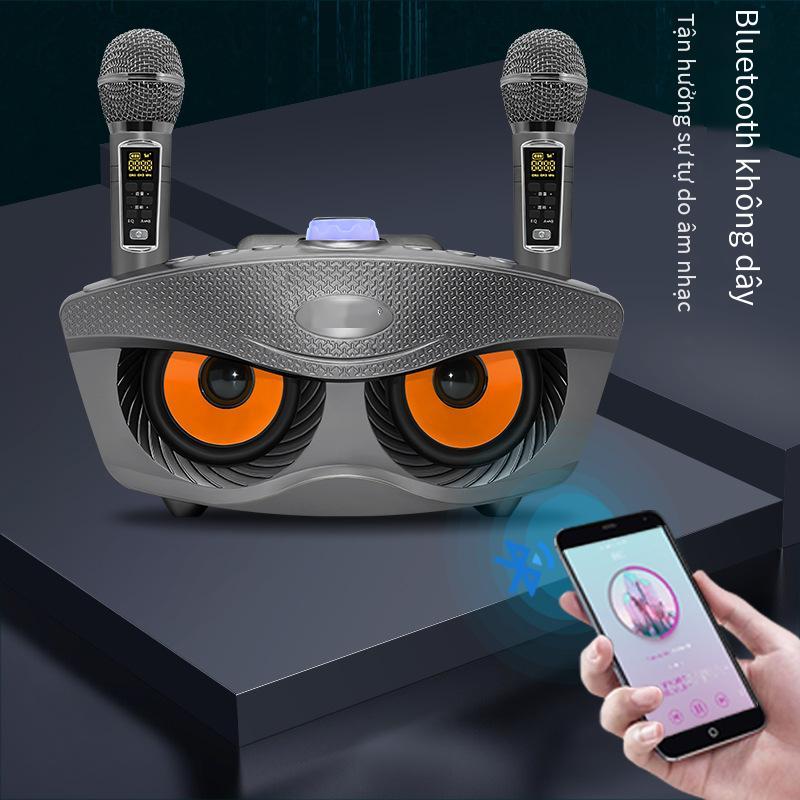 Phong cách mới nhất phiên bản nâng cấp cú SD306plus gia đình KTV micro không dây âm thanh Bluetooth máy tất cả trong một điệp khúc đôi