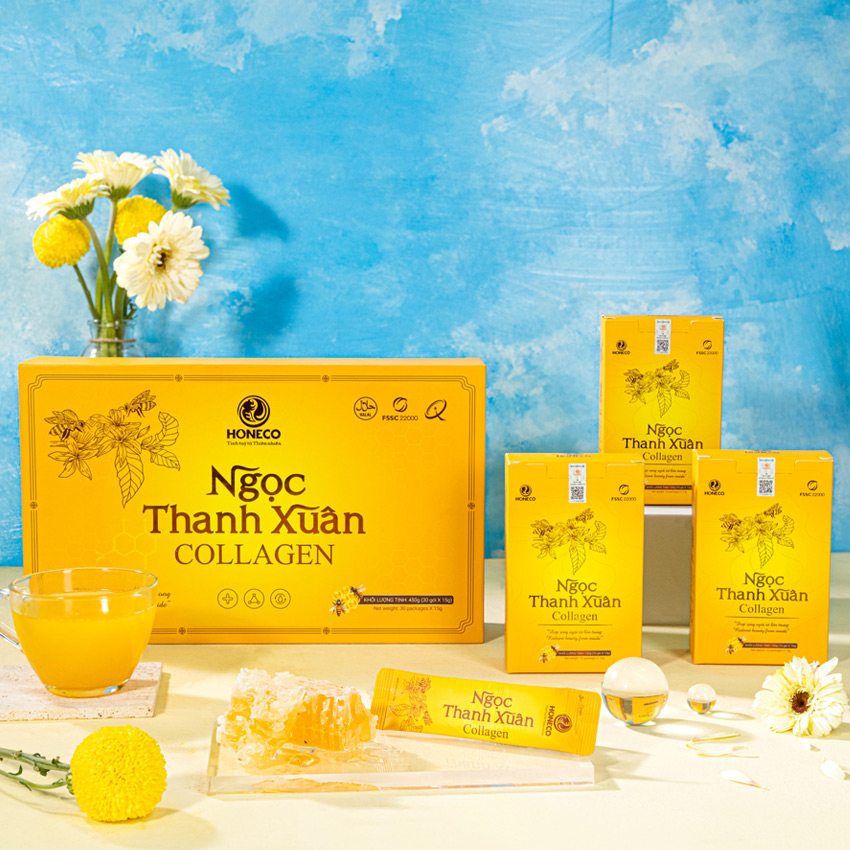 Hình ảnh Ngọc Thanh Xuân Collagen HONECO 30 gói x 15g