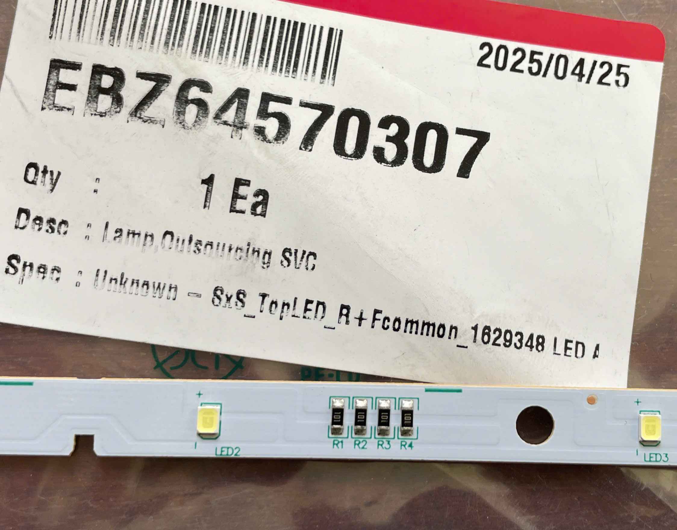 MẠCH ĐÈN LED TỦ LẠNH LG – HÀNG CHÍNH HÃNG